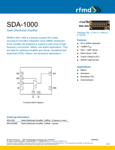 SDA-1000 Data Sheet
