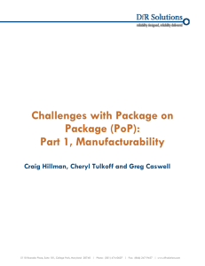 Challenges with Package on Package (PoP): Part 1, Manufacturability