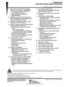 TMS320C6203B Fixed-Point Digital Signal