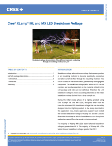 XLamp ML and MX Breakdown Voltage