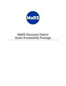MaRS Guest Accessibility Package
