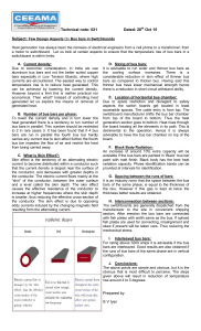 28/10/2015 Note: 021 Few Design Aspects On Bus bars in