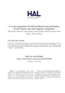 A novel magnetizer for 2D broadband characterization of steel