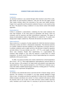 CONDUCTORS AND INSULATORS