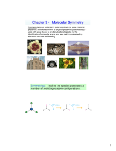 Chapter 3 - Molecular Symmetry