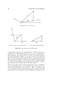 56 The Geometry of Linear Regression a perpendicular” from y to