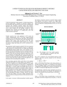 A High Tuning-Ratio Silicon-Micromachined Variable Capacitor with