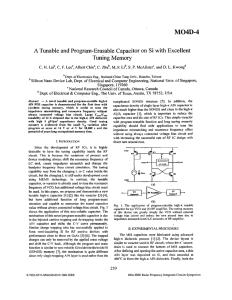 A tunable and program-erasable capacitor on Si with excellent