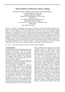 Wavelet Based CAP Detector with GA Tuning