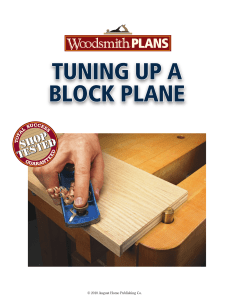 tuning up a block plane