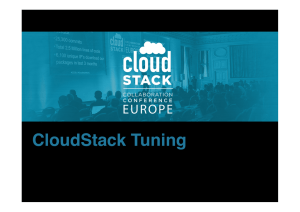 CloudStack Tuning - The Linux Foundation