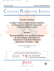 Executive Summary - Recommendations for Management of COPD