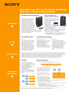 HDV and DV Editing Workflows