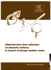 Administrative data collection on domestic violence in Council of