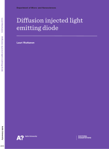 Diffusion injected light emitting diode - Aaltodoc - Aalto