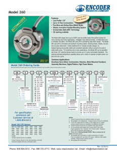 Accu-Coder Model 260 Larger Bore Encoders