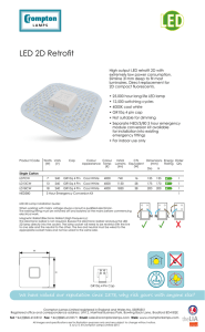 LED 2D Retrofit - Crompton Lamps Ltd