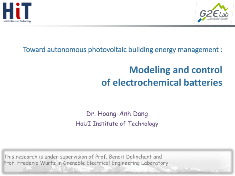 Modeling and control of electrochemical batteries