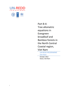 Part B-4: Tree allometric equations in Evergreen - REDD