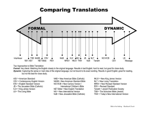 Comparing Translations