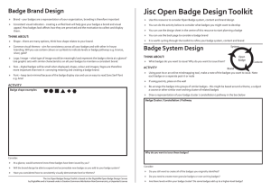 Jisc Open Badge Design Toolkit
