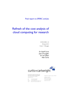 Final report to EPSRC and Jisc