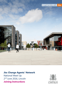 Jisc Change Agents` Network National Meet Up 2nd June 2016