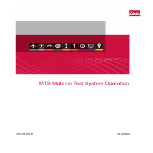 MTS Material Test System Operation