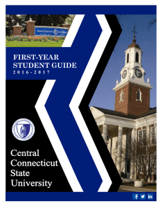 first-year student guide - Central Connecticut State University