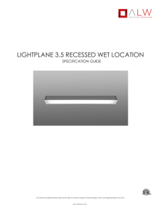 Lightplane 3.5 Recessed Wet Location (LP3.5RTWL) Spec