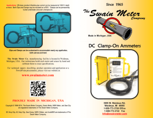 DC Clamp-On Ammeters - The Swain Meter Company