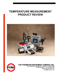 Company Product Brochure - Pyrometer Instrument Co Inc