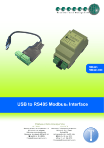 USB to RS485 Modbus Interface