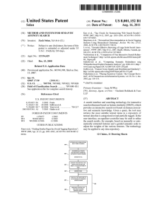 Method and system for semantic affinity search