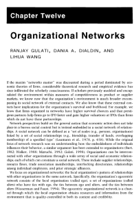 Organizational Networks