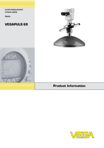 Product Information VEGAPULS 68