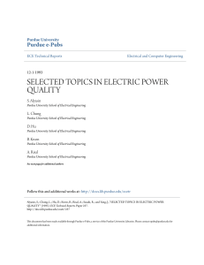 selected topics in electric power quality - Purdue e-Pubs