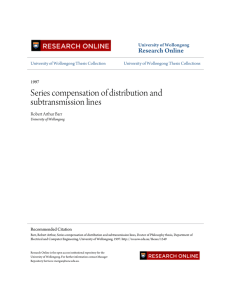 Series compensation of distribution and