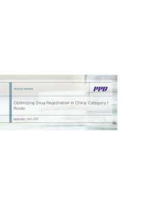 Optimizing Drug Registration in China: Category I Route