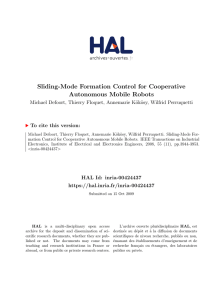 Sliding-Mode Formation Control for Cooperative Autonomous