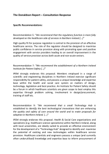 IPEM Response to Donaldson Report