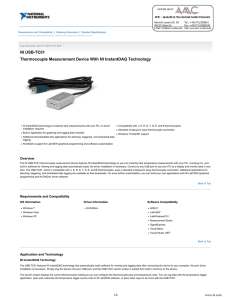 NI USB-TC01 - Data Sheet