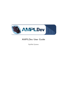 AMPLDev User Guide
