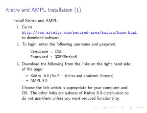 Knitro and AMPL Installation (1)