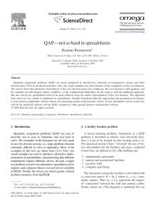 QAP—not so hard in spreadsheets
