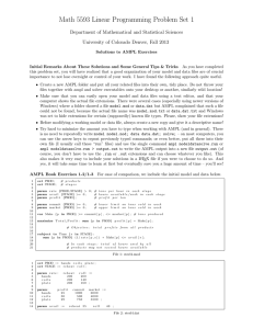 Math 5593 Linear Programming Problem Set 1