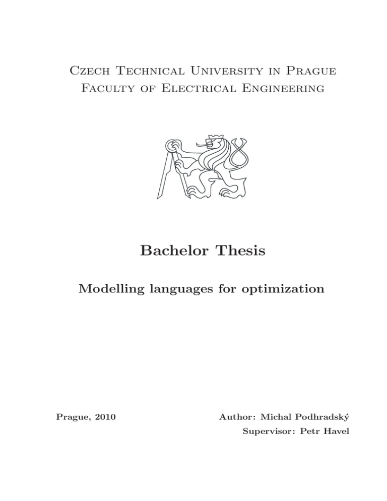 bachelor thesis in