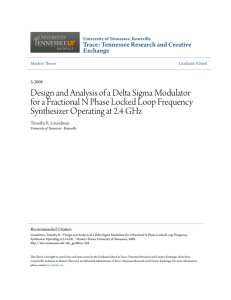 Design and Analysis of a Delta Sigma Modulator for a Fractional N