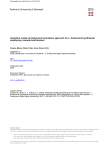 Analytical model and behavioral simulation approach for a fractional