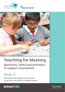 Questions, tasks and activities to support assessment